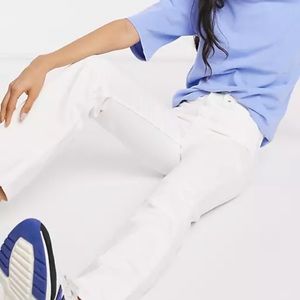 ASOS straight white jeans